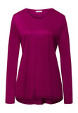 Olivia Soft Tencel™ Round Neck Top | Pink Tourmaline 74776-2473