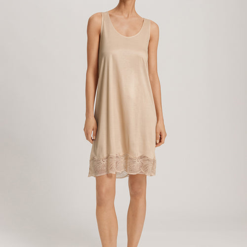 Lilith Tencel™ Lace Trim Tank Nightgown | Coffee Quartz 74779-2216