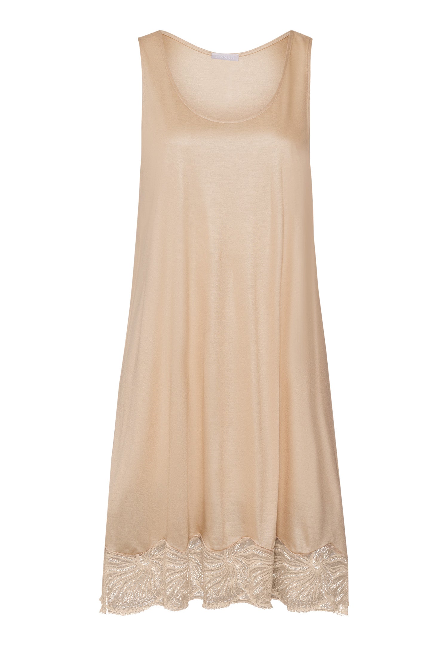 Lilith Tencel™ Lace Trim Tank Nightgown | Coffee Quartz 74779-2216