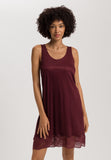 Lilith Tencel™ Lace Trim Tank Nightgown | Vivid Brown 74779-2421