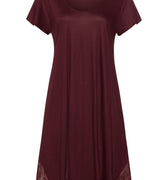 Lilith Tencel™ Lace Trim Nightgown | Vivid Brown 74780-2421