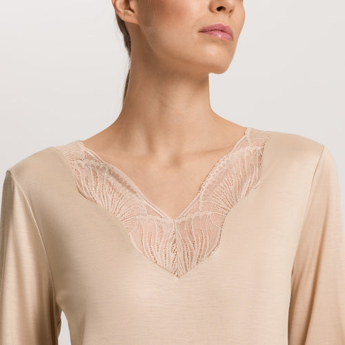 Lilith Tencel™ Lace Trim Pajama Set | Coffee Quartz 74781-2216
