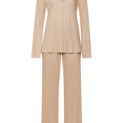 Lilith Tencel™ Lace Trim Pajama Set | Coffee Quartz 74781-2216