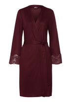 Lilith Tencel™ Lace Trim Robe | Vivid Brown 74782-2421