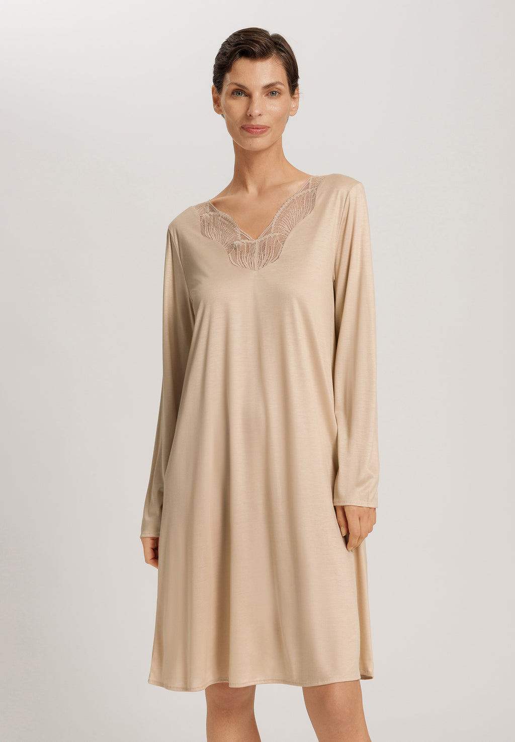 Lilith Tencel™ Lace Trim Nightgown | Coffee Quartz 74783-2216