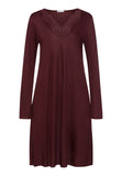 Lilith Tencel™ Lace Trim Nightgown | Vivid Brown 74783-2421