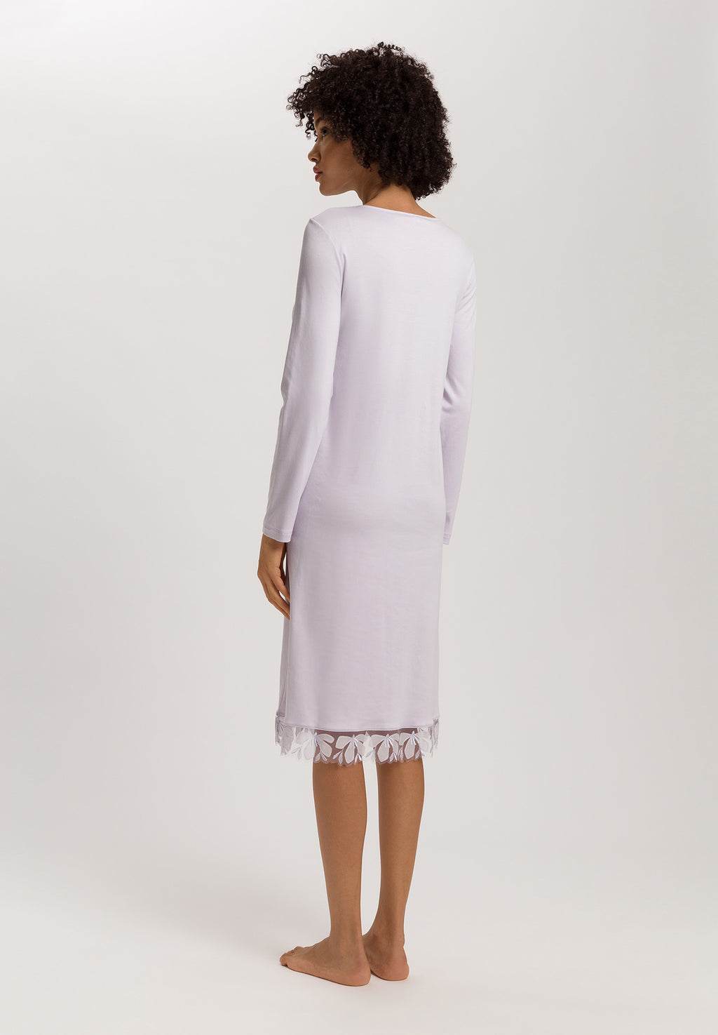 Kalea Floral Tulle Cotton Nightgown | Pink Lavender 74786-2463