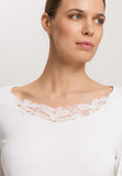 Kalea Floral Tulle Cotton Nightgown | Off White 74787-102