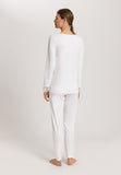 Kalea Floral Tulle Cotton Pajama Set | Off White 74788-102