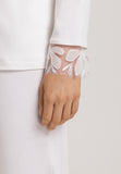 Kalea Floral Tulle Cotton Pajama Set | Off White 74788-102