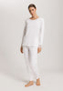 Kalea Floral Tulle Cotton Pajama Set | Off White 74788-102
