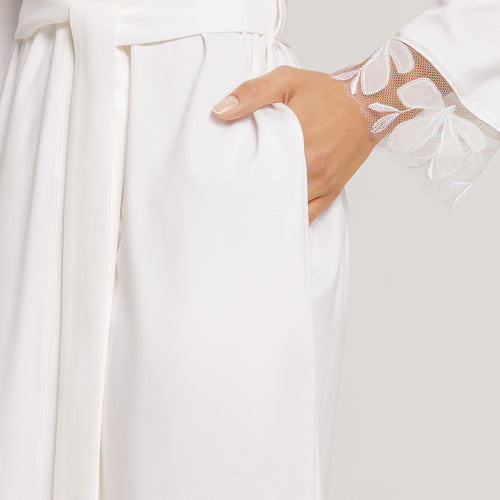 Kalea Floral Tulle Cotton Robe | Off White 74789-102