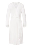 Kalea Floral Tulle Cotton Robe | Off White 74789-102