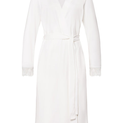 Kalea Floral Tulle Cotton Robe | Off White 74789-102