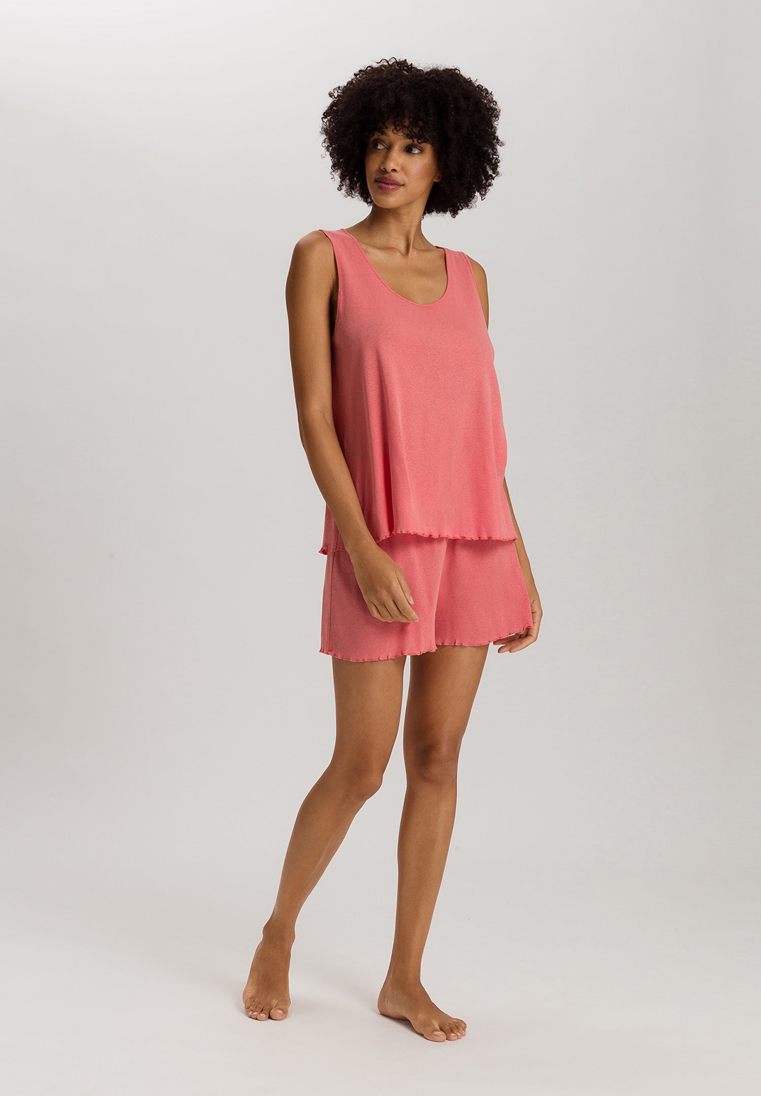 Serena Cotton And Linen Short Pajama Set | Lantana 74793-2347