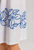 Liz Cotton Spaghetti Chemise With Embroidery 100cm | White 74795-101