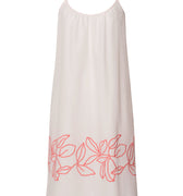 Liz Cotton Spaghetti Chemise With Embroidery 100cm | Melon Soda 74795-2337