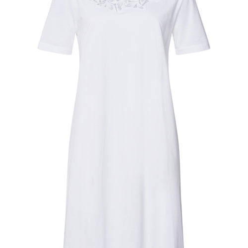 Liz Cotton Nightgown With Embroidery | White 74796-101