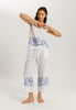 Liz Cotton Crop Pants With Embroidery | White 74798-101