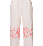 Liz Cotton Crop Pants With Embroidery | Melon Soda 74798-2337