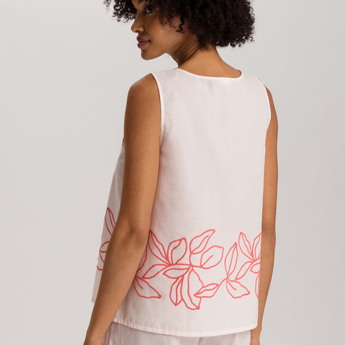 Liz Relaxed Cotton Tank Top With Embroidery | Melon Soda 74799-2337