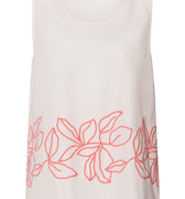 Liz Relaxed Cotton Tank Top With Embroidery | Melon Soda 74799-2337