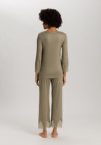 Melia Scalloped Lace Pajama Set | Silver Sage 74803-2651