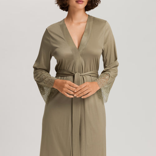 Melia Scalloped Lace Robe 100cm | Silver Sage 74804-2651