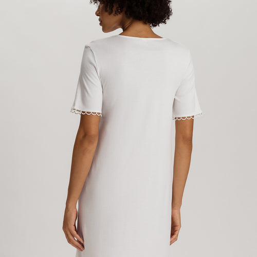 Anouk V-Neck Cotton Nightgown | Off White 74808-102