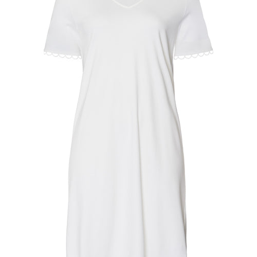 Anouk V-Neck Cotton Nightgown | Off White 74808-102