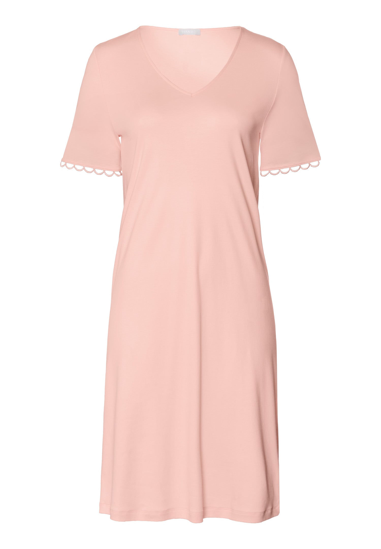 Anouk V-Neck Cotton Nightgown | Pink Blaze 74808-2340