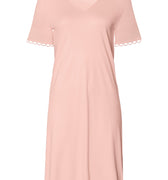 Anouk V-Neck Cotton Nightgown | Pink Blaze 74808-2340