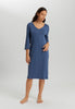Anouk V-Neck Cotton Nightgown | Slate Blue 74809-2642