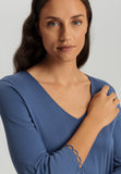 Anouk V-Neck Cotton Nightgown | Slate Blue 74809-2642