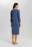 Anouk V-Neck Cotton Nightgown | Slate Blue 74809-2642