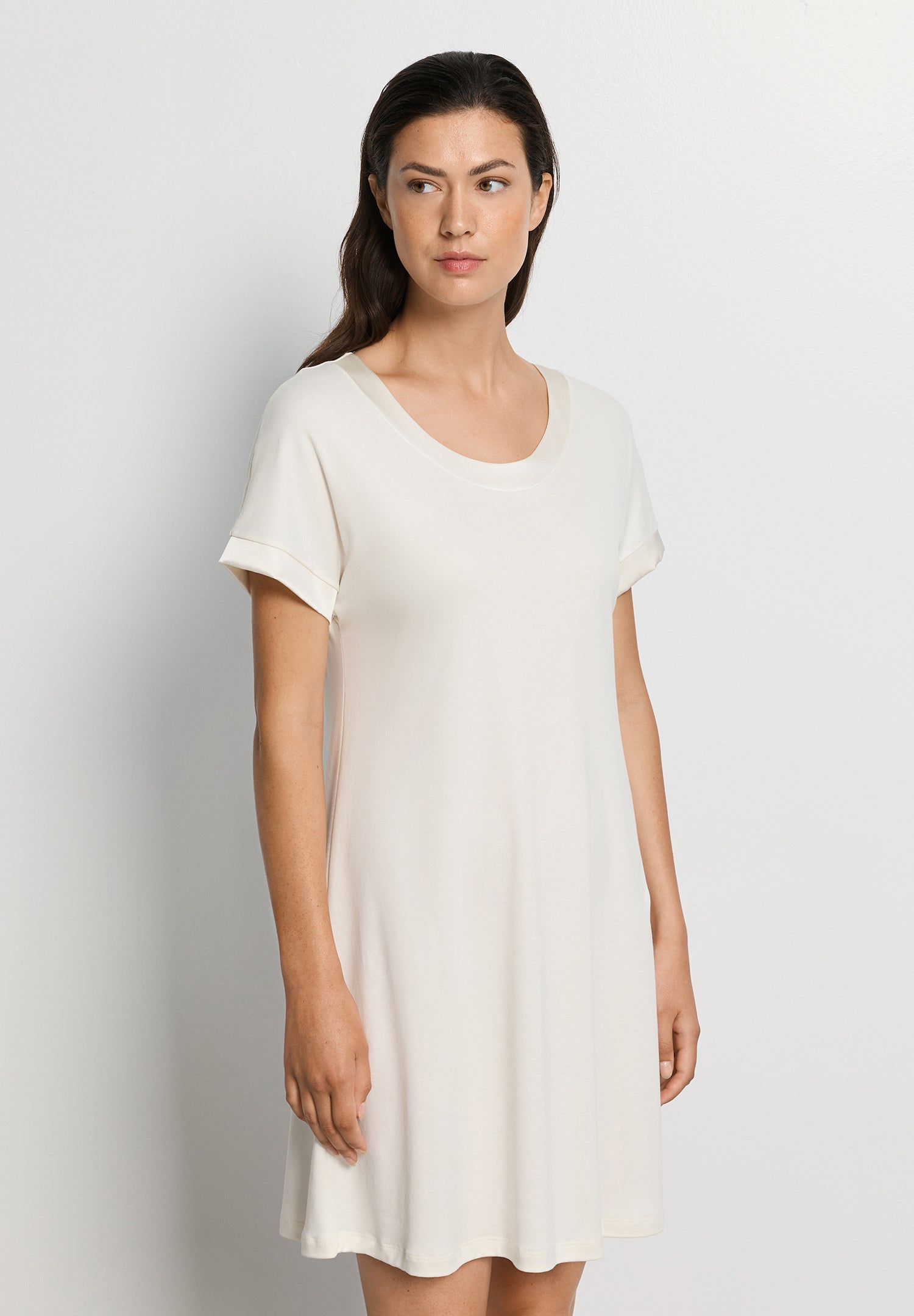 Anilla S/Slv Nightdress 90cm | Misty White 74812-2123