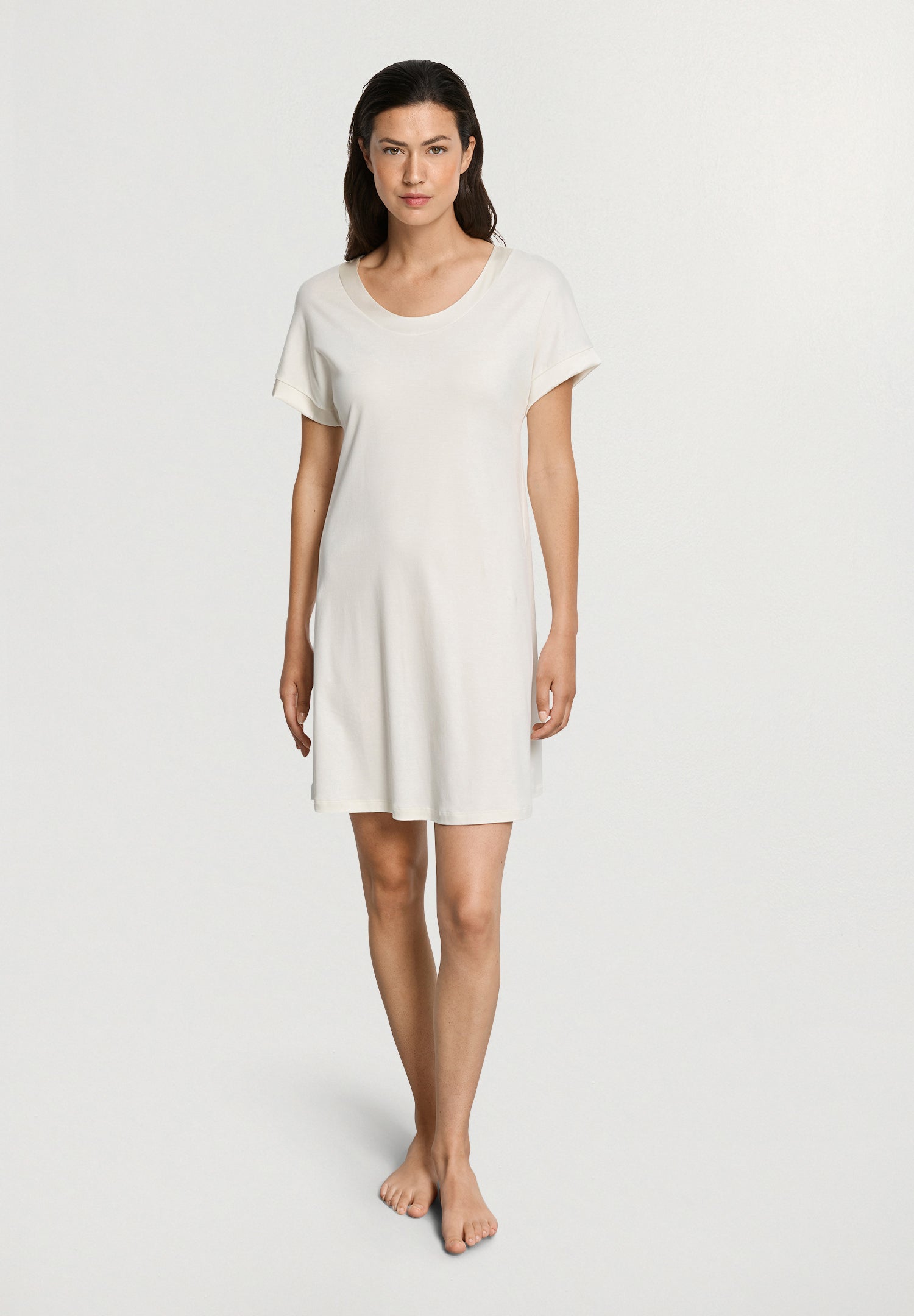 Anilla S/Slv Nightdress 90cm | Misty White 74812-2123