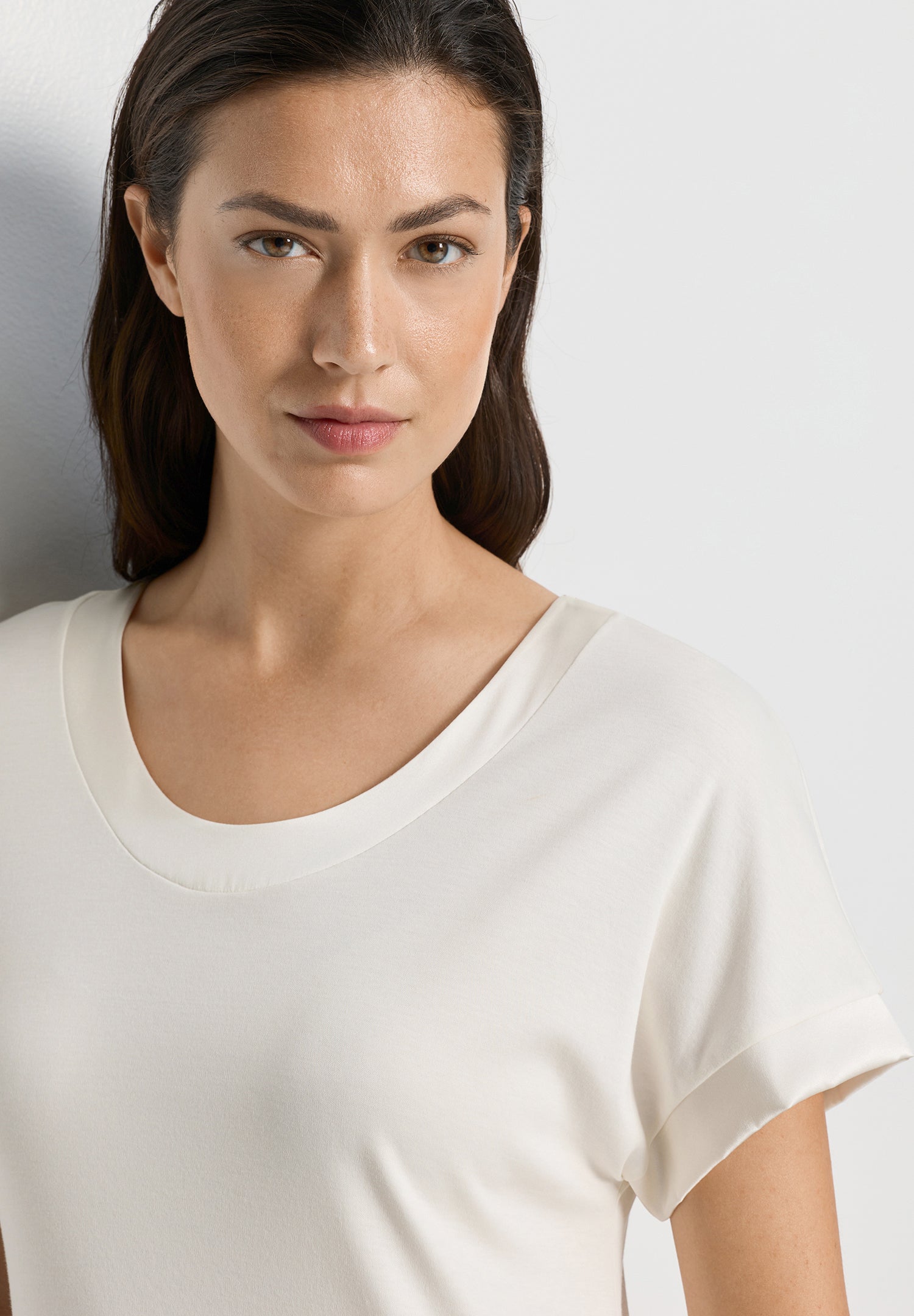 Anilla S/Slv Nightdress 90cm | Misty White 74812-2123