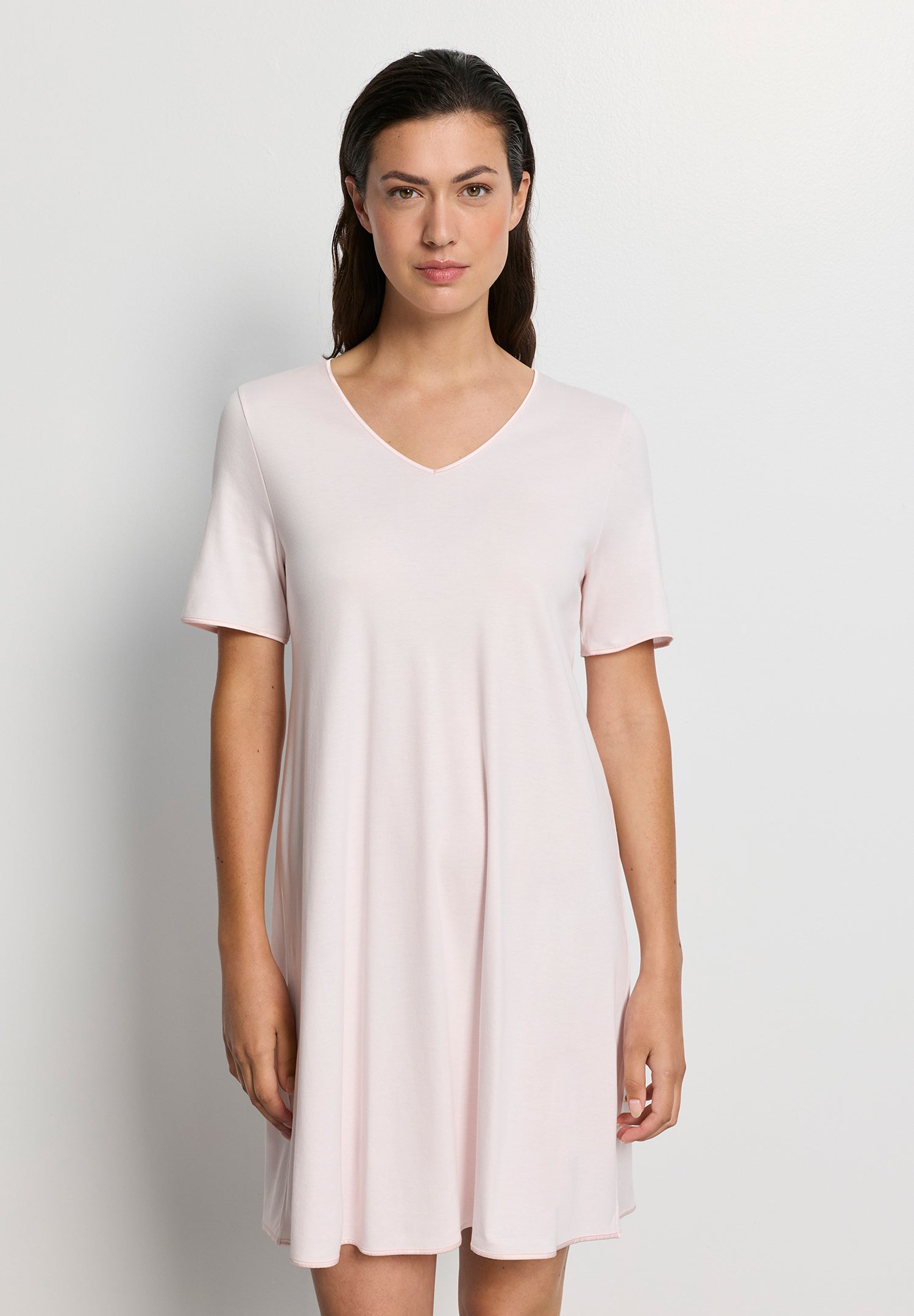 Cotton Silk V-Neck Cotton Nightgown | Honeydew 74814-1347