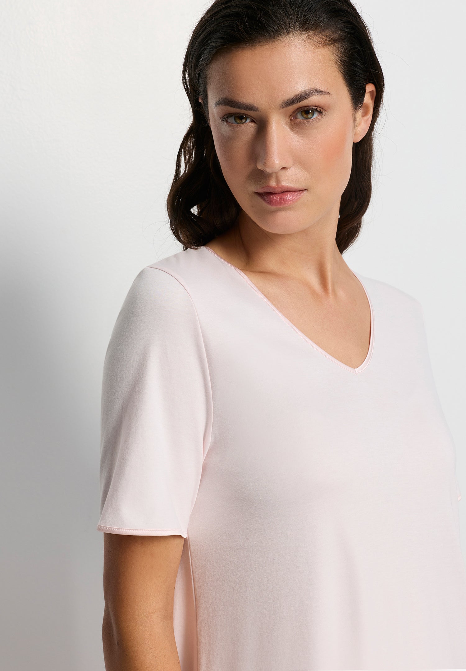 Cotton Silk V-Neck Cotton Nightgown | Honeydew 74814-1347