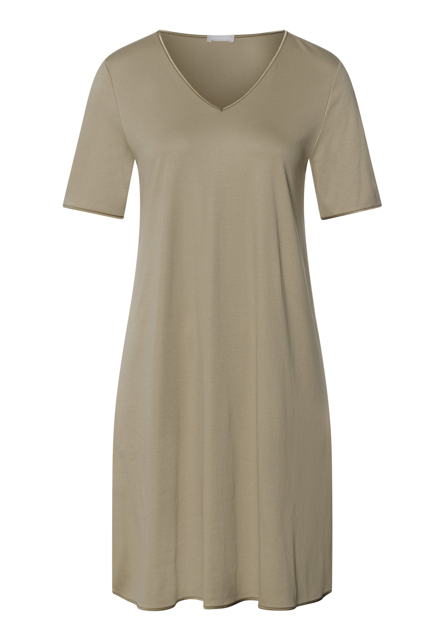 Cotton Silk V-Neck Cotton Nightgown | Silver Sage 74814-2651