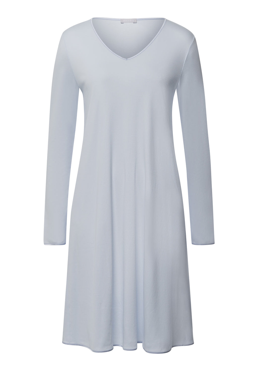 Cotton Silk V-Neck Cotton Nightgown | Powder Blue 74815-2512