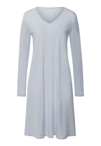 Cotton Silk V-Neck Cotton Nightgown | Powder Blue 74815-2512