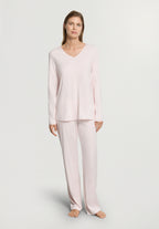 Cotton Silk V-Neck Cotton Pajama Set | Honeydew 74816-1347