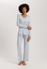 Cotton Silk V-Neck Cotton Pajama Set | Powder Blue 74816-2512