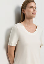 Anilla L/Slv Pajama | Misty White 74817-2123