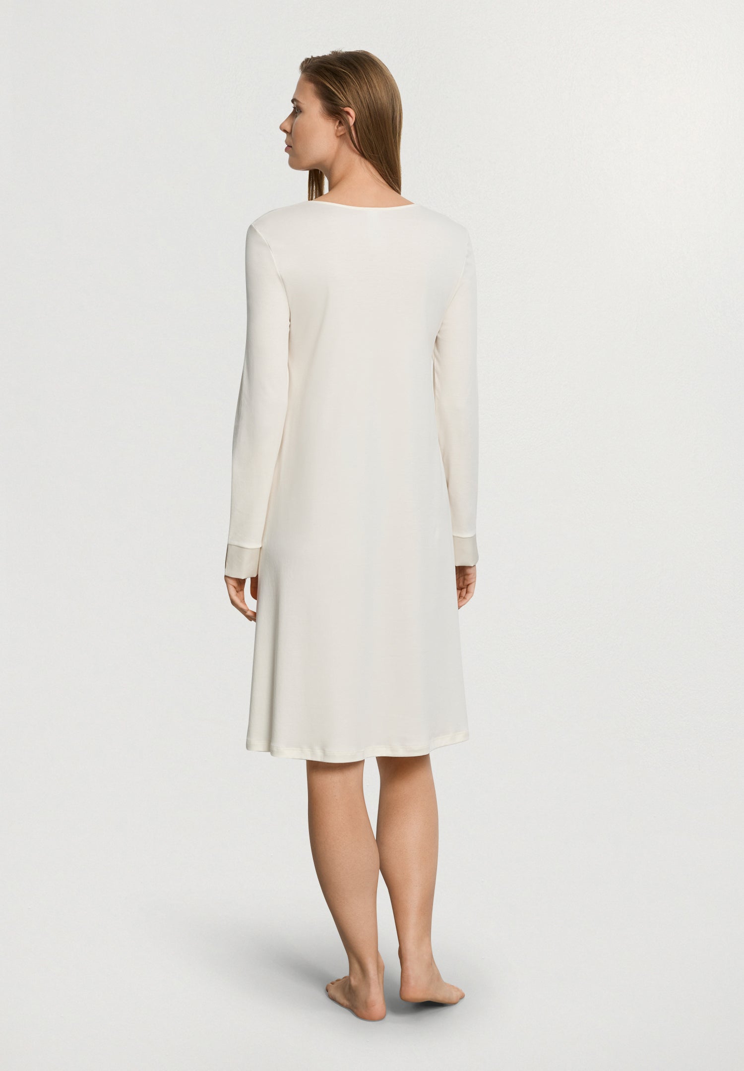 Anilla L/Slv Nightdress 100cm | Misty White 74822-2123