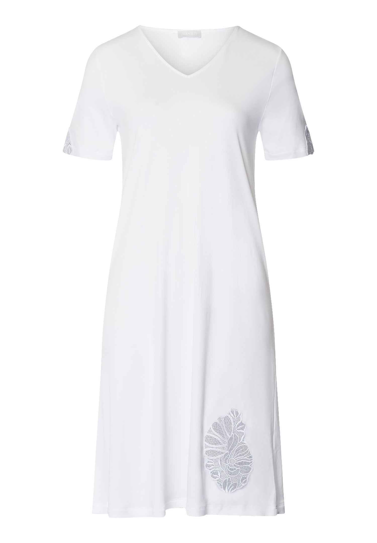 Belina V-Neck Cotton Nightgown | White 74823-101