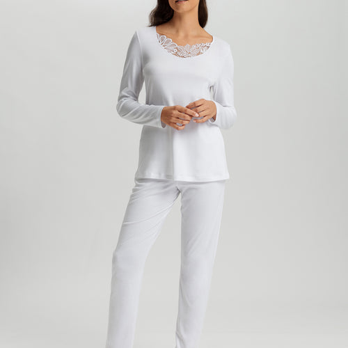 Belina Cotton Pajama Set | White 74826-101