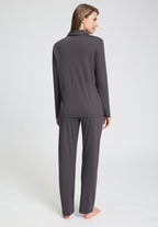 Cotton Silk L/Slv Button Front Pajama | Boulevard 74828-2687